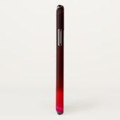 RED DAMASK VELVET TULIPS MONOGRAM Burgundy White Case-Mate iPhone Case (Achterkant / rechts)