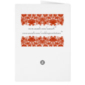 Red Damask Wedding (Achterkant)