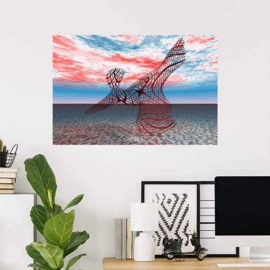 Red Dancer - Grote afdrukken Poster (Thuiskantoor)