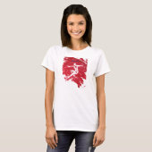 Red Dancer Monoprint Shirt (Voorkant volledig)