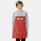 Red Dancing Elmo Pattern Schort (Gedragen)