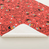 Red Dancing Elmo Pattern Sherpa Deken (3/4)