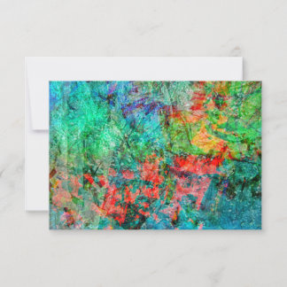 Red dark abstract invitation,Bold rosy abstract Kaart