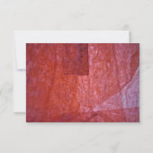 Red dark abstract invitation,Bold rosy abstract Kaart (Achterkant)