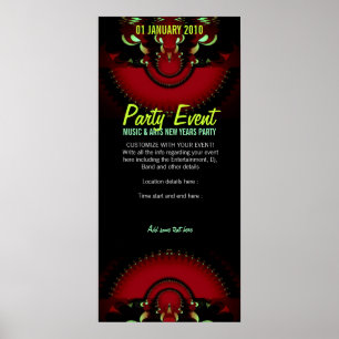 RED DARK FANTASY Party Poster