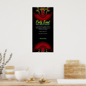 RED DARK FANTASY Party Poster (Keuken)