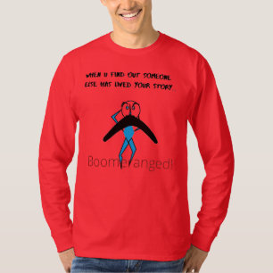 Red 'Dat is mijn verhaal' Lange hoes Boemeranged T-shirt