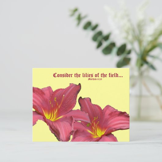 Red Day Coordinating Items Briefkaart (Staand voorkant)