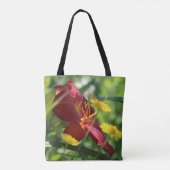 Red Daylily Yellow Anthemis Tote Bag (Achterkant)