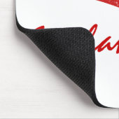 Red Dazzling Star Curves Mousepad Muismat (Hoek)