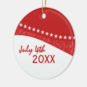 Red Dazzling Star Curves Ornament (Links)