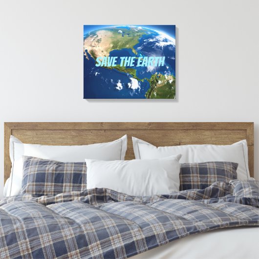 Red de Aarde Canvas Afdruk (Insitu (Slaapkamer))