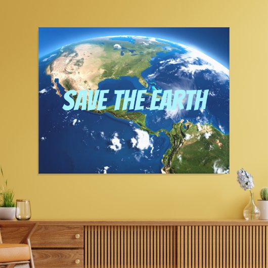 Red de Aarde Canvas Afdruk (Insitu (Woonkamer))
