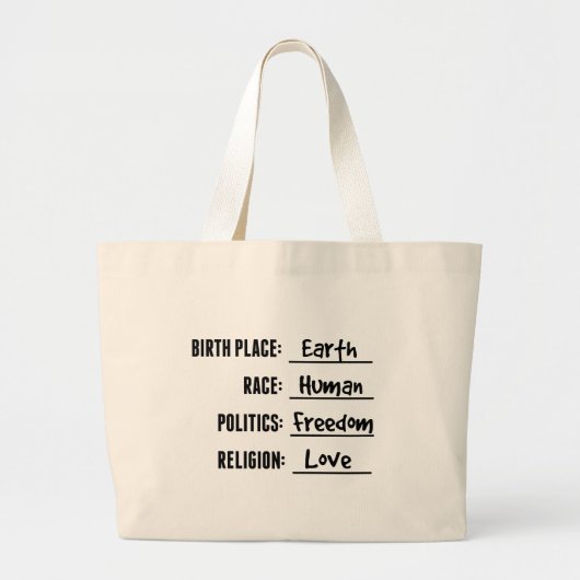 RED DE AARDE CANVAS TAS (Voorkant)