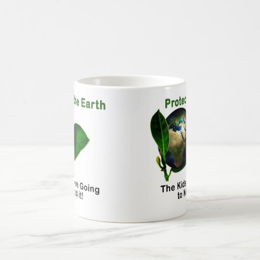 Red de Aarde. De Kinderen zullen het nodig hebben! Koffiemok (Center)