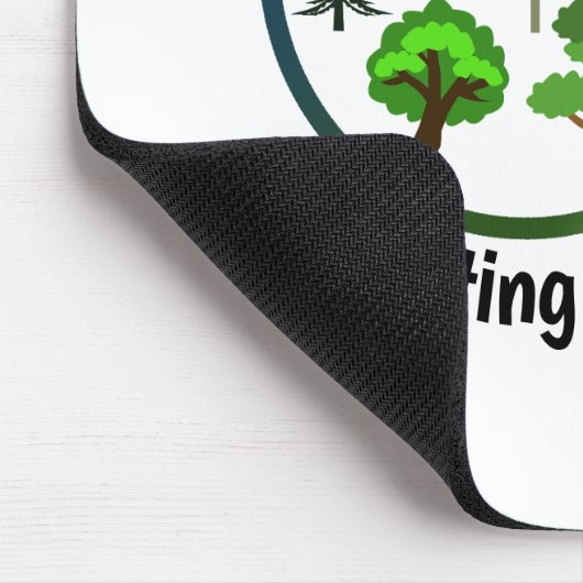 Red de aarde door bomen te planten muismat (Hoek)