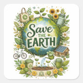 Red de Aarde – Eco Sticker (Voorkant)