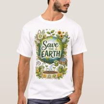 Red de Aarde – Eco-Vriendelijke Natuur Illustratie