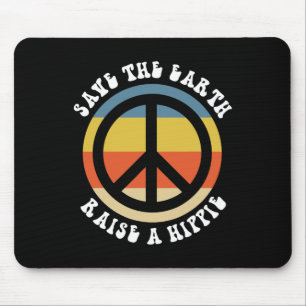 Red de Aarde een Hippie 50th Jubileum Earth D Muismat