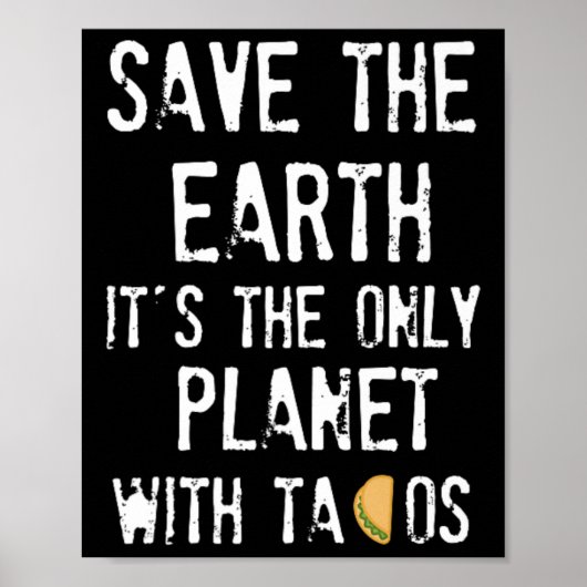 Red de aarde en red de aarde, onze planeet poster (Voorkant)