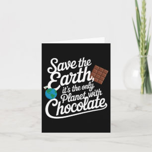 Red de aarde, het is de enige planeet met chocolad kaart