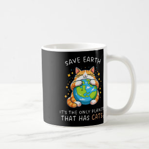 Red de aarde Het is de enige planeet met katten Koffiemok