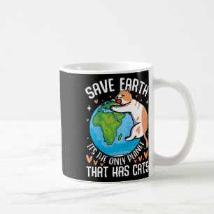 Red de aarde Het is de enige planeet met katten Koffiemok
