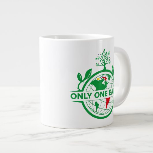 Red de aarde Red het leven Grote Koffiekop (Voorkant rechts)