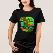 Red de aarde Red ons Olifant Aardedag T-shirt (Voorkant)