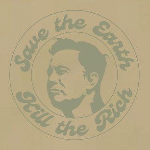 Red de aarde, vermoord de rijken t-shirt