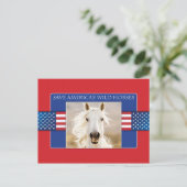 Red de Amerikaanse Briefkaarten voor wilde paarden (Staand voorkant)