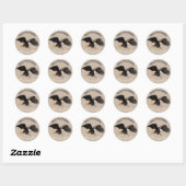 Red de Arenden Ronde Sticker (Vel)