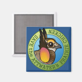Red de Attwater's Prairie Kip Magneet (Voorkant / Achterkant)