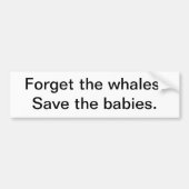 "Red de baby's" bumpersticker (Voorkant)