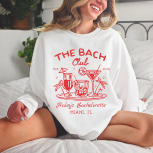Red de Bach Club Cocktail Beach Bachelorette Trui