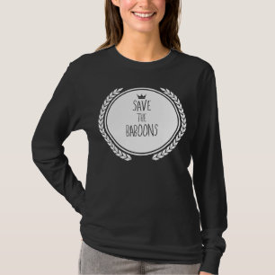 Red de bavianen dierlijke baviaan t-shirt
