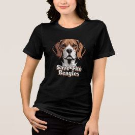 Red de Beagles | Hondenliefhebbers Tri-Blend Shirt
