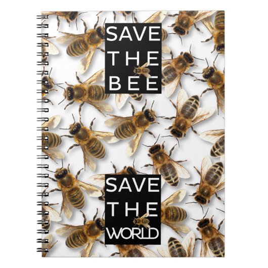Red de Bee! Red de wereld! Boxed Bee Notitieboek (Voorkant)