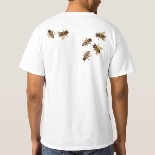 Red de Bee! Red de wereld! Live Design T-shirt (Achterkant)