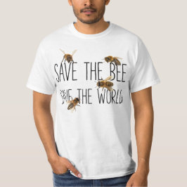Red de Bee! Red de wereld! Live Design T-shirt