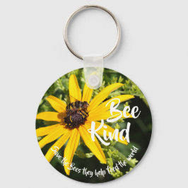 Red de bijen "Bee Kind" Sleutelhanger