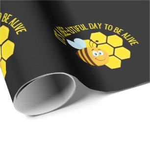 Red de Bijen BEE Slogan Quotes Awareness Cadeaus Cadeaupapier