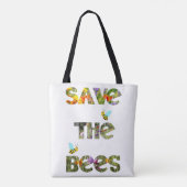 Red de bijen (Engels) Tote Bag (Achterkant)