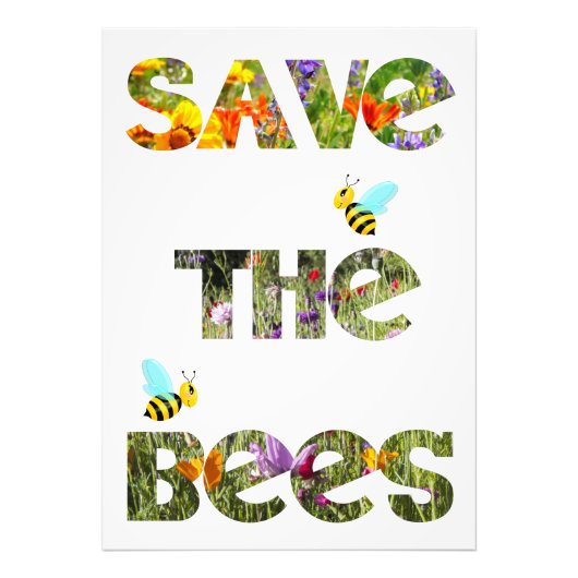 Red de bijen foto afdruk (Voorkant)