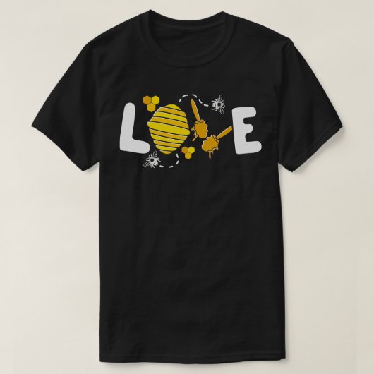 Red de bijen hommel liefde bijen t-shirt (Design voorkant)