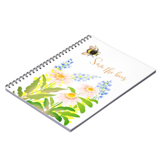 Red de bijen, hommel notitieboek (Linkerzijde)