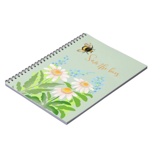 Red de bijen, hommel notitieboek (Linkerzijde)