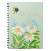 Red de bijen, hommel notitieboek (Voorkant)