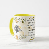 Red de Bijen Inspirerend Bij Geschenk voor Honingl Mok (Voorkant links)