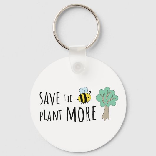 Red de bijen, Plant meer bomen! Sleutelhanger (Voorkant)